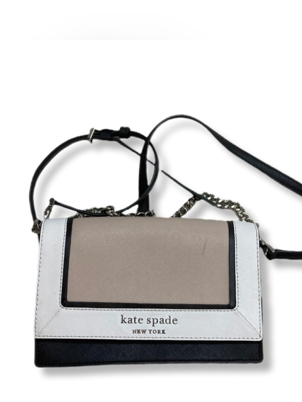 kate spade Beige White Black Colorblock Crossbody - Picture 2 of 4